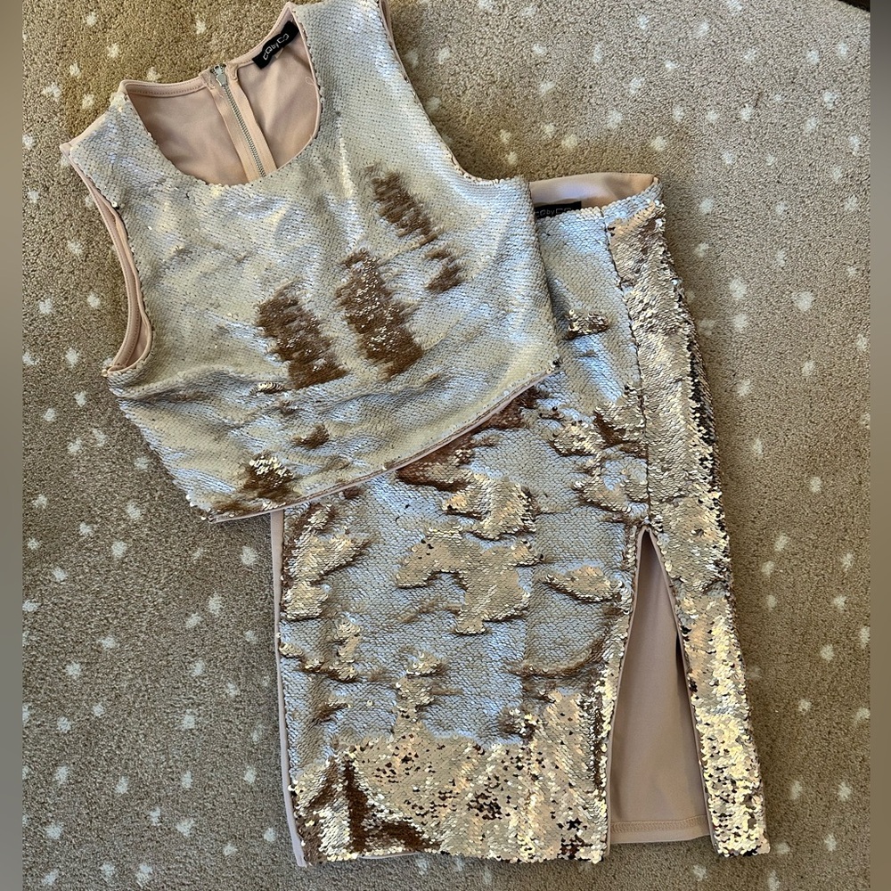 CQ by CQ skirt and shirt set size M